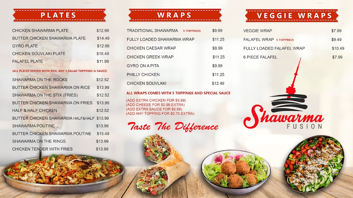 SHAWARMA FUSION Menu - Image 1